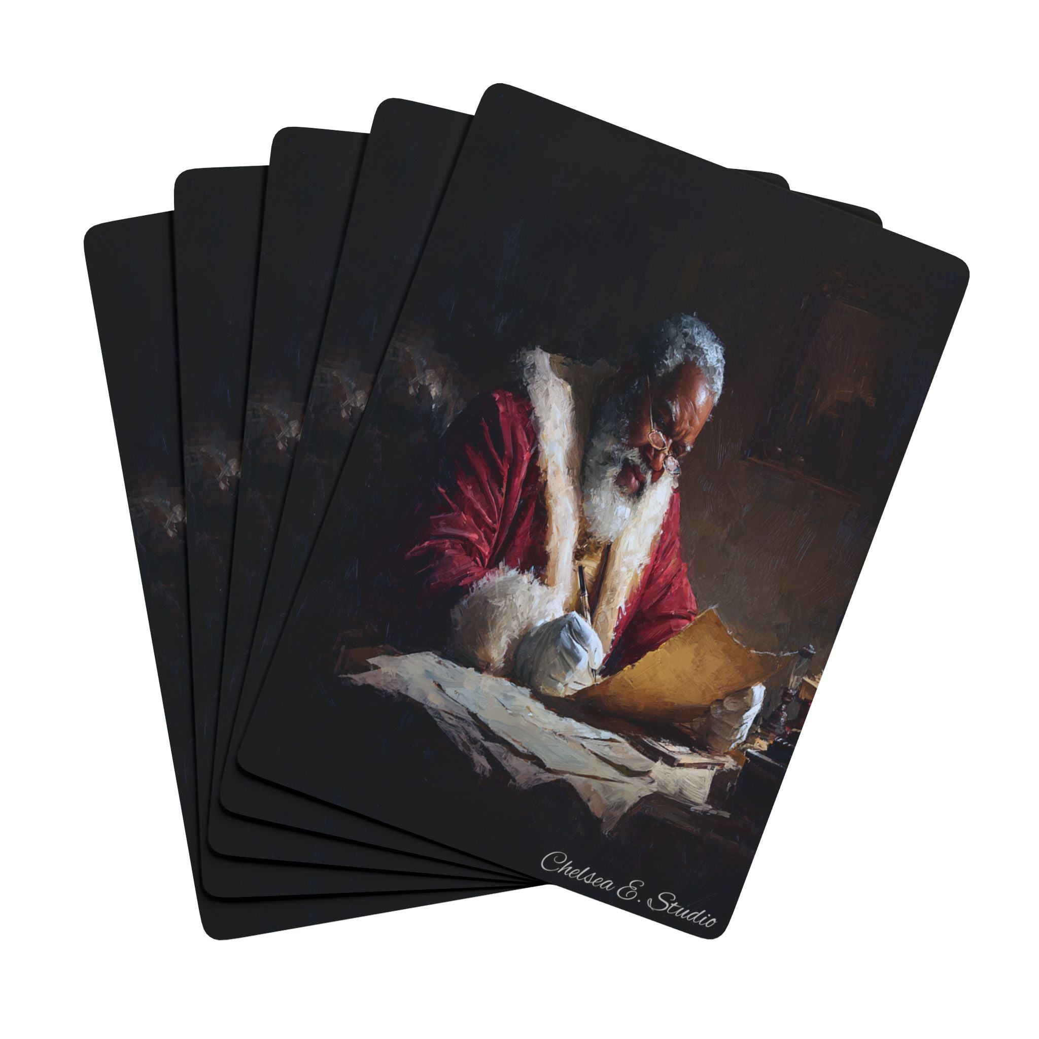 Santa Claus Poker Playing Cards — Vintage Holiday Deck for Christmas Game Nights