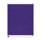Christmas Wrapping Paper featuring solid nutcracker purple gift wrap made to coordinate with holiday decorations.
