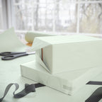 Christmas Wrapping Paper featuring solid mint green gift wrap made to coordinate with holiday decorations.