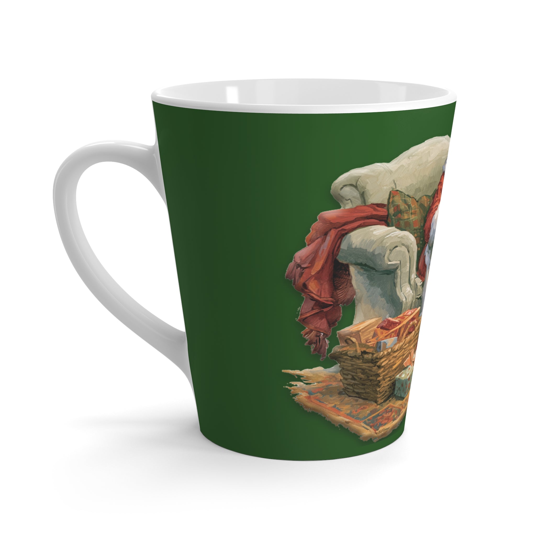 Cozy Mrs. Claus Christmas Latte Mug