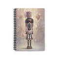 Pink Nutcracker Spiral Notebook — Holiday Journal, Lined Notes