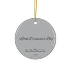 Christmas Ornament featuring a young Black drummer boy celebrating the Christmas story.