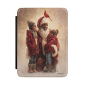Kindle Case — Vintage Black Santa with Children Holiday E-Reader Cover