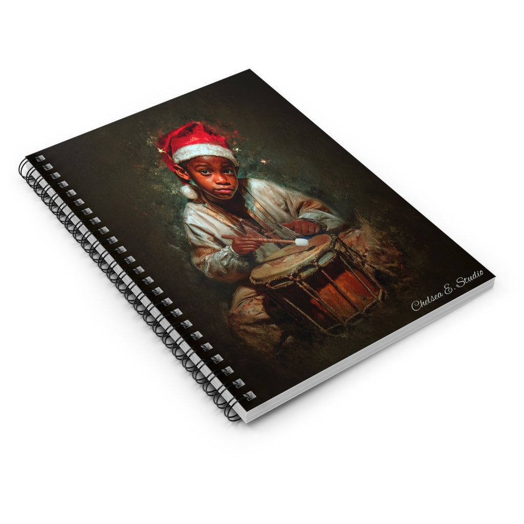 Christmas Drummer Boy Spiral Notebook