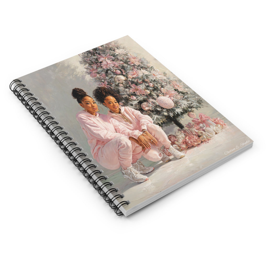 Christmas Sisters Spiral Notebook (Ruled)