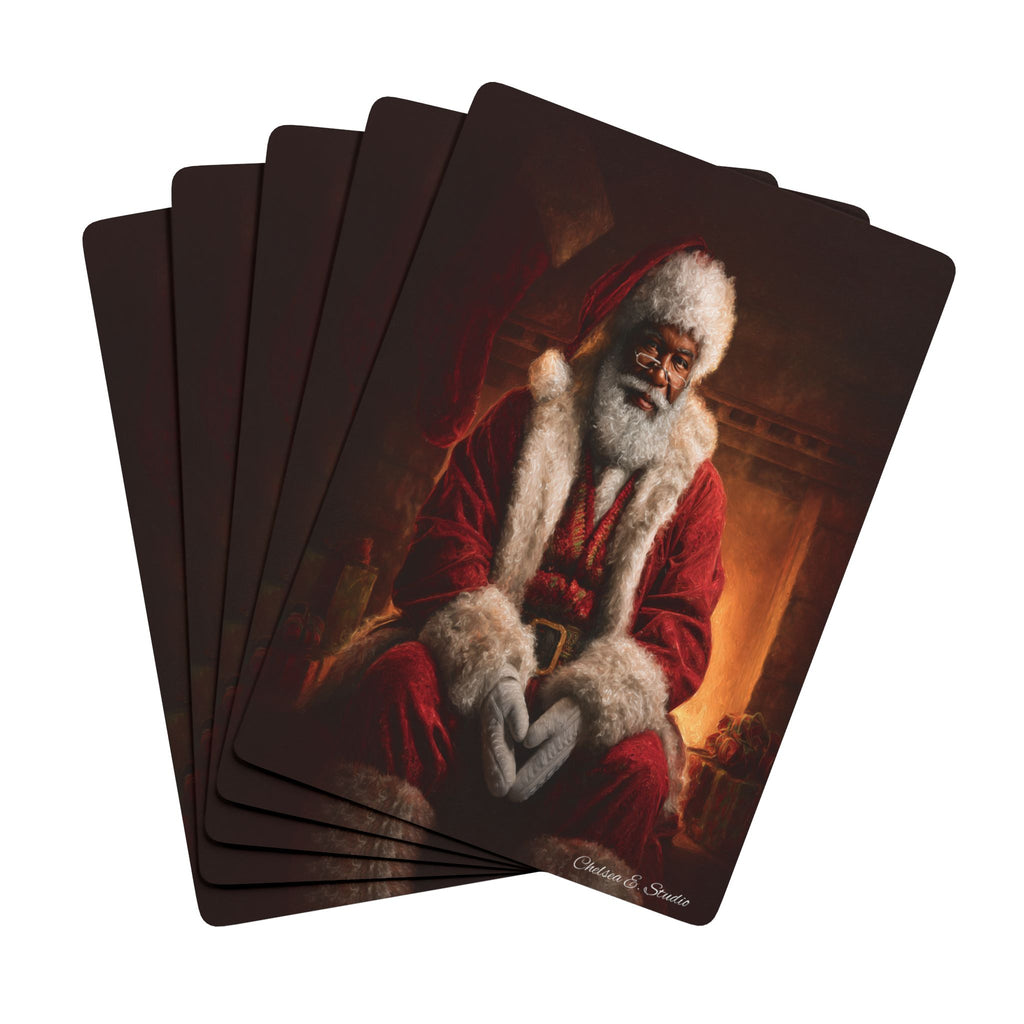 "Santa's Warmth" Playing Cards