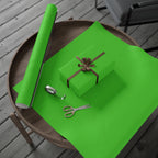 Christmas Wrapping Paper featuring solid holiday meanie green gift wrap made to coordinate with holiday decorations.