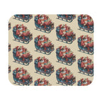 Christmas Mouse Pad featuring Mouse Pad Vintage Gold Santa holiday artwork.