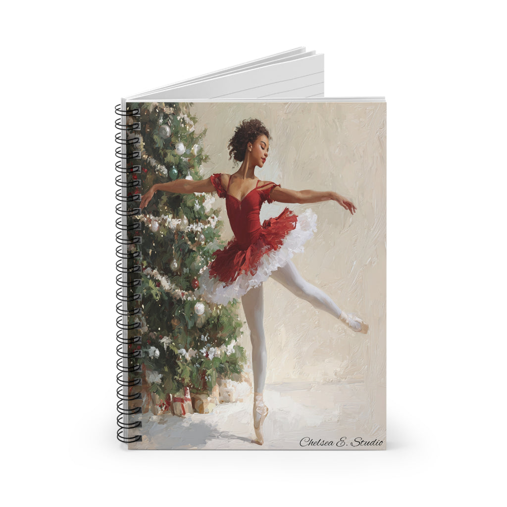 Ballet Christmas Spiral Notebook