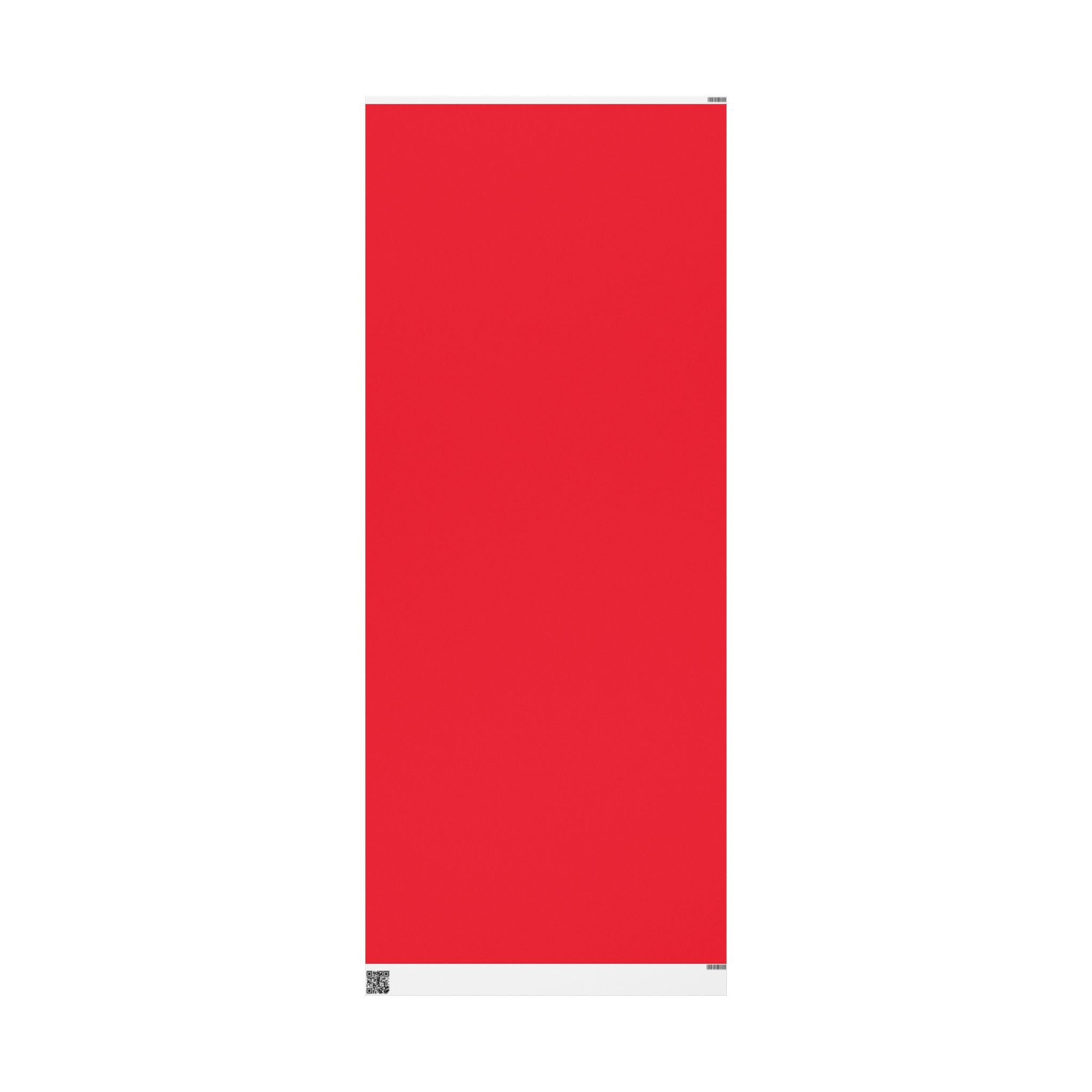 Christmas Wrapping Paper featuring solid cheer red gift wrap made to coordinate with holiday decorations.