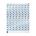 Christmas Wrapping Paper featuring blue angel artwork with soft winter holiday accents.