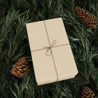 Christmas Wrapping Paper featuring solid vintage santa cream gift wrap made to coordinate with holiday decorations.