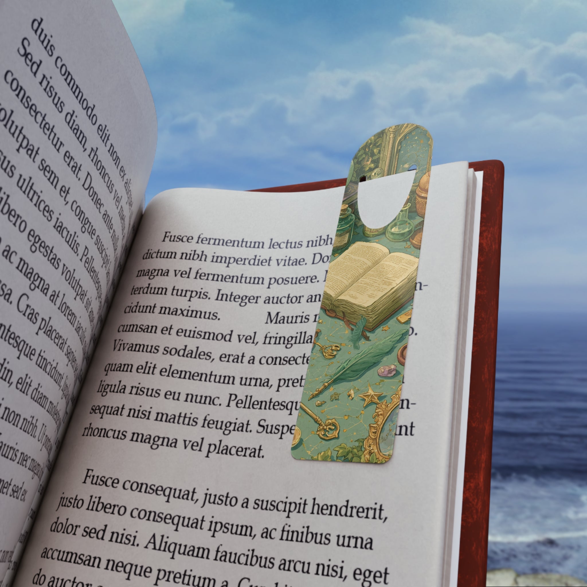 Magic Study Aluminum Bookmark