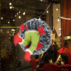 Christmas Ornament featuring a green holiday Meanie Christmas tree set with playful seasonal style.