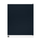 Christmas Wrapping Paper featuring blue angels, ornaments, bows and stars on a deep midnight background.