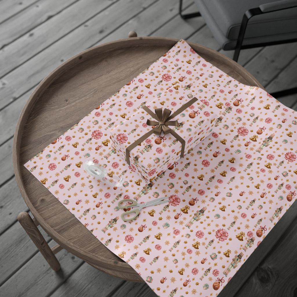 Pink Sugar Plum Nutcracker Gift Wrap