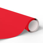 Christmas Wrapping Paper featuring solid cheer red gift wrap made to coordinate with holiday decorations.