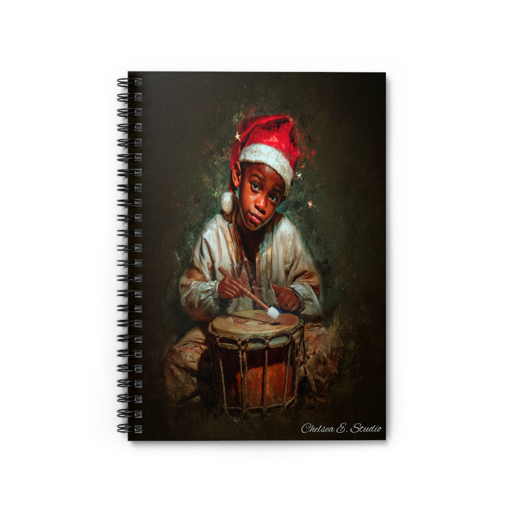 Christmas Drummer Boy Spiral Notebook
