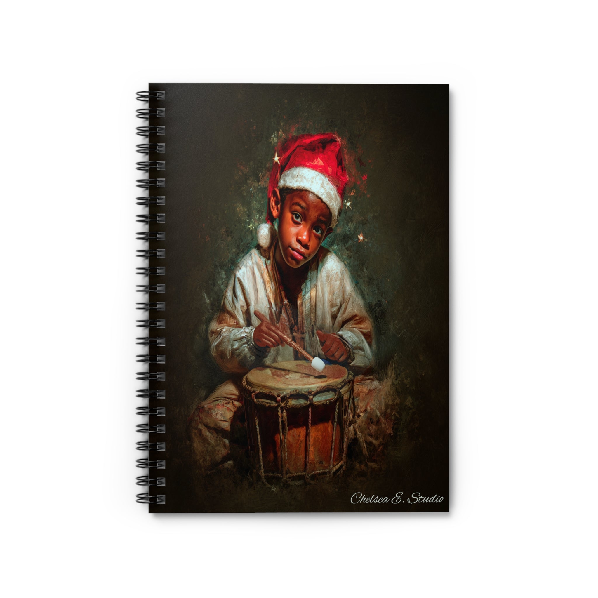 Christmas Drummer Boy Spiral Notebook