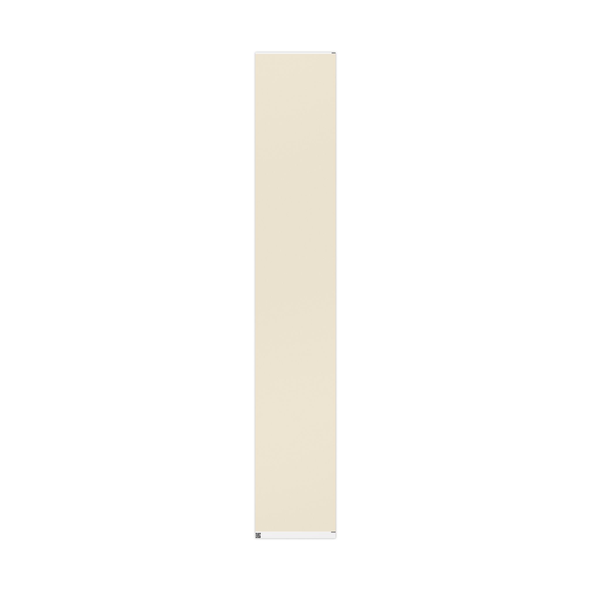 Christmas Wrapping Paper featuring solid cream gift wrap made to coordinate with holiday decorations.