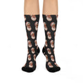 Copy of Copy of Santa Face Crew Socks — Festive Christmas Holiday Socks with Classic Santa Pattern