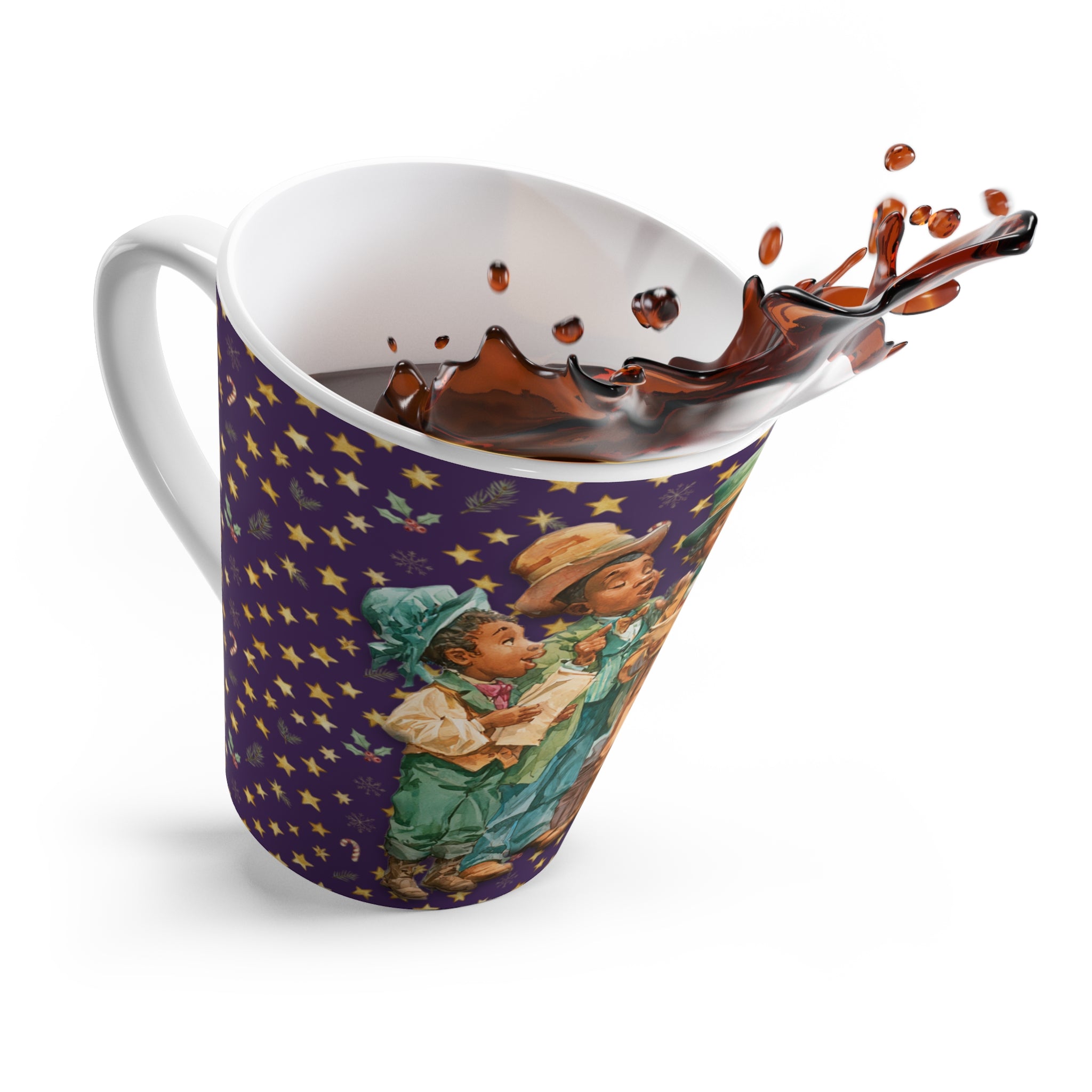 Vintage Gospel Carolers Latte Mug