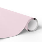 Christmas Wrapping Paper featuring solid nutcracker blush pink gift wrap made to coordinate with holiday decorations.