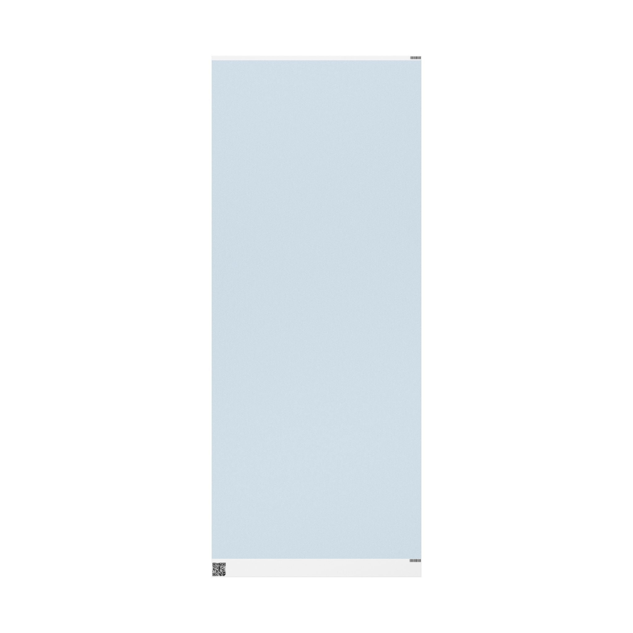 Christmas Wrapping Paper featuring solid winter blue gift wrap made to coordinate with holiday decorations.