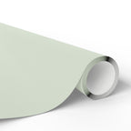 Christmas Wrapping Paper featuring solid mint green gift wrap made to coordinate with holiday decorations.