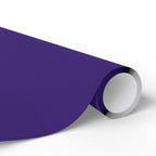 Christmas Wrapping Paper featuring solid nutcracker purple gift wrap made to coordinate with holiday decorations.