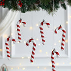 Christmas Ornament featuring oversized candy cane Christmas ornaments.