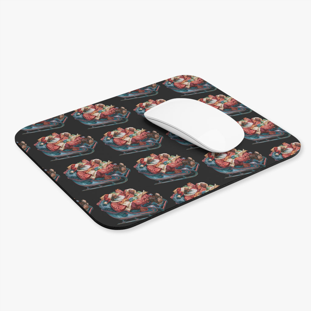 Copy of Vintage Santa Sleigh Mouse Pad — Retro Christmas Desk Mat