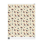 Christmas Wrapping Paper featuring classic St. Nicholas, presents, ornaments and snowflakes.
