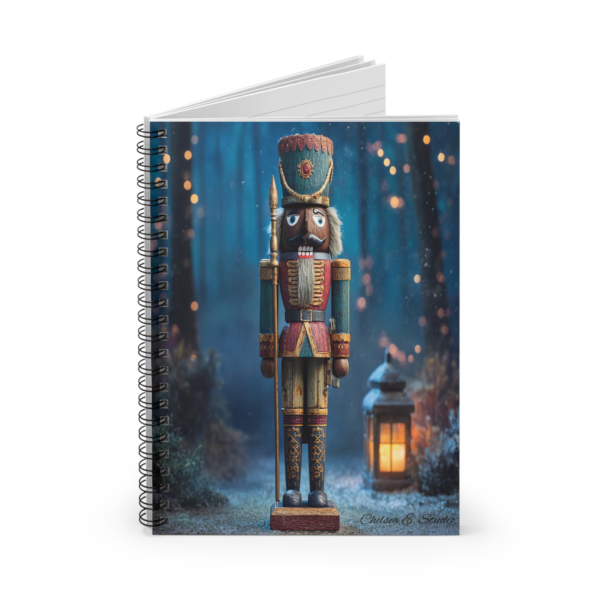 Nutcracker Christmas Spiral Notebook