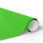 Christmas Wrapping Paper featuring solid holiday meanie green gift wrap made to coordinate with holiday decorations.