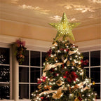 Christmas Light Projector featuring a treetop LED projector for a bright Christmas tree display.