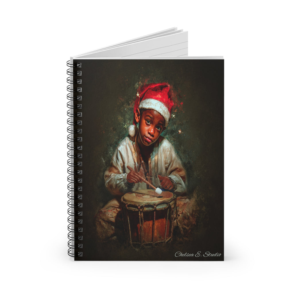 Christmas Drummer Boy Spiral Notebook