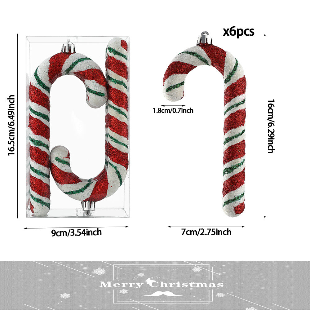 Christmas Ornament featuring oversized candy cane Christmas ornaments.