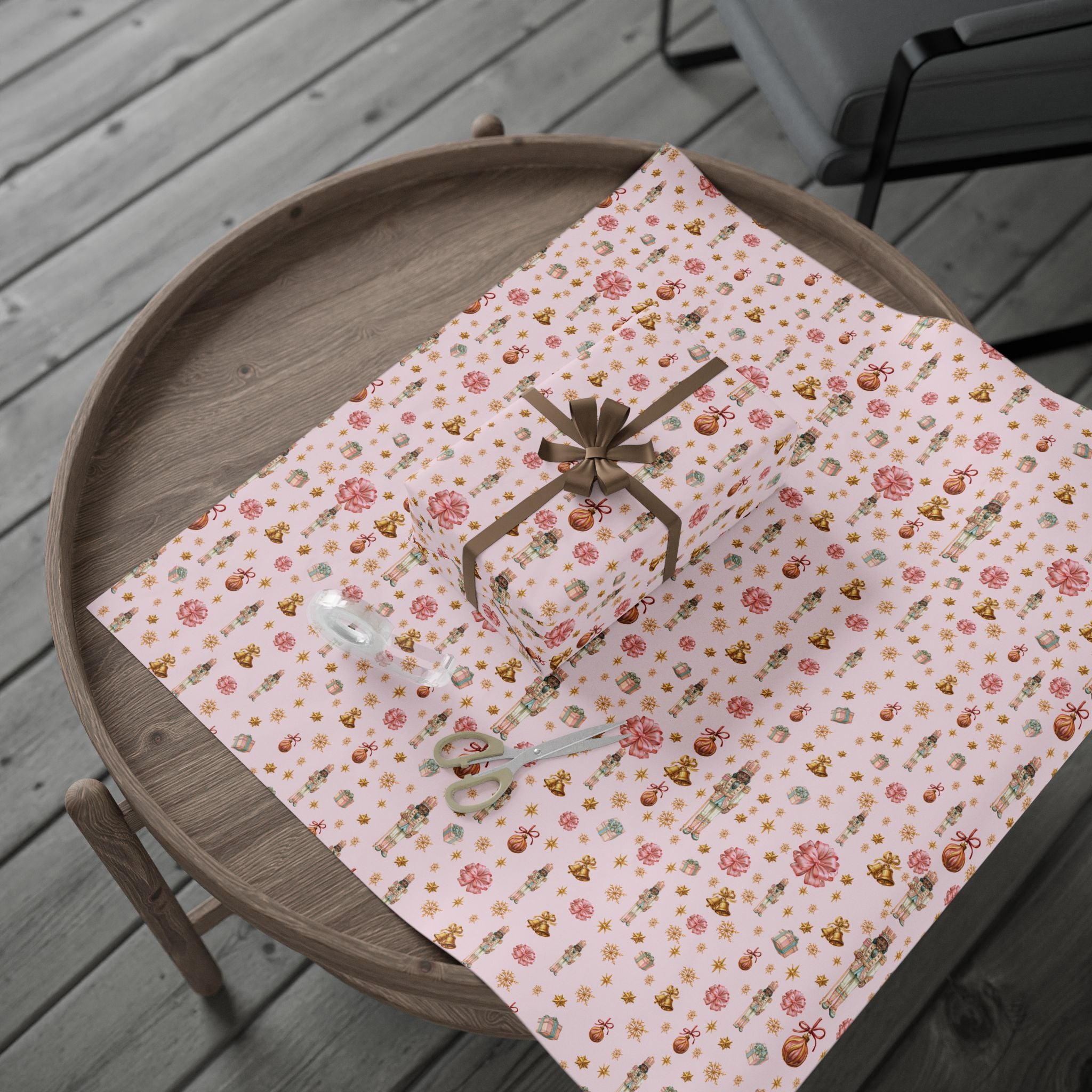 Pink Sugar Plum Nutcracker Gift Wrap