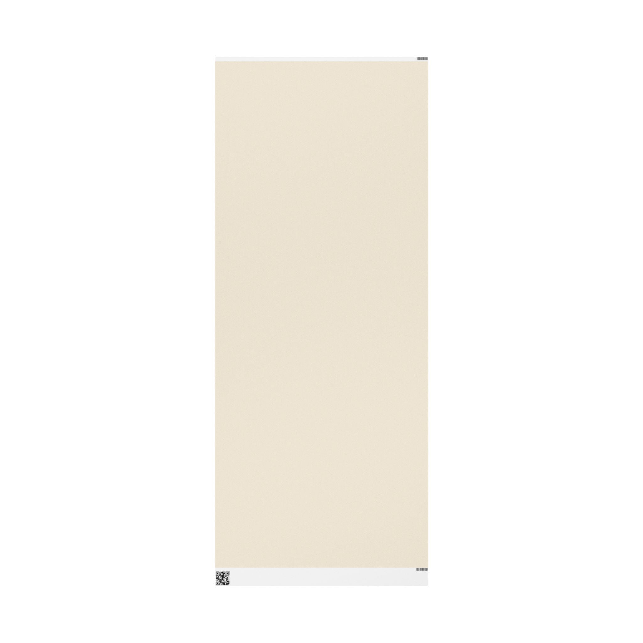 Christmas Wrapping Paper featuring solid cream gift wrap made to coordinate with holiday decorations.
