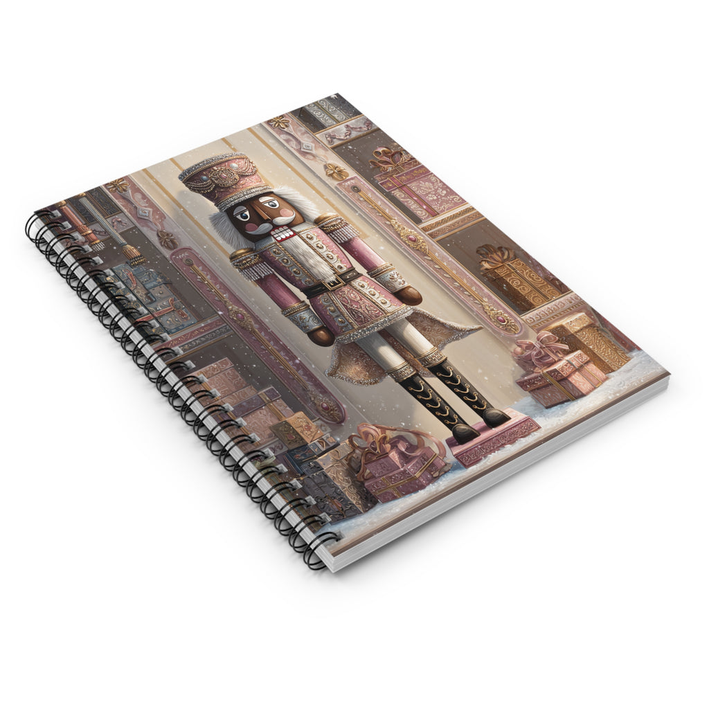 Nutcracker Holiday Spiral Notebook — Festive Christmas Journal (Ruled)