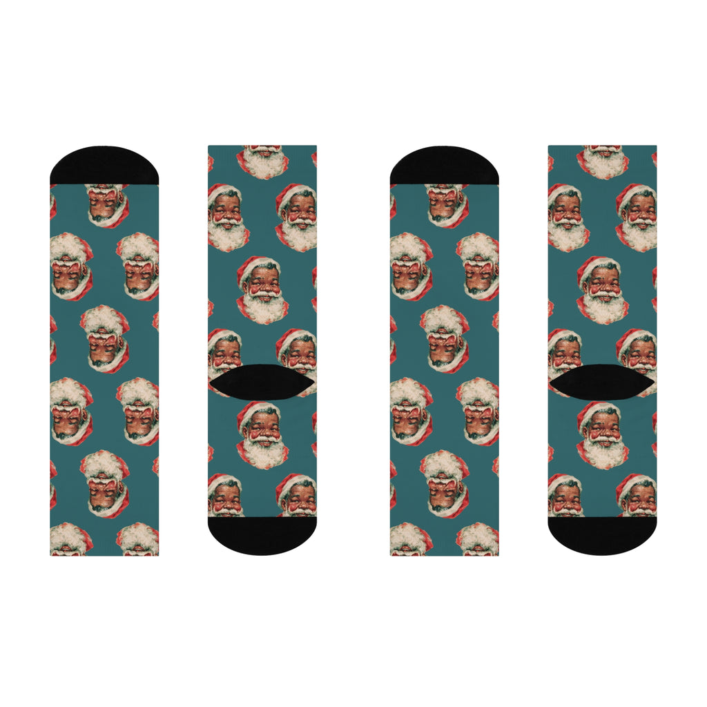 Copy of Santa Face Crew Socks — Retro Christmas Holiday Socks