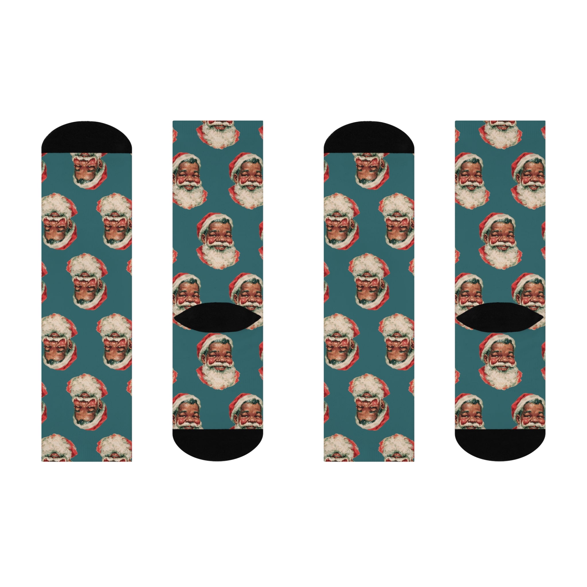 Copy of Santa Face Crew Socks — Retro Christmas Holiday Socks