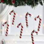 Christmas Ornament featuring oversized candy cane Christmas ornaments.
