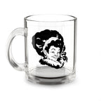 Christmas Mug featuring Mrs. Claus in a cozy, festive Christmas scene.