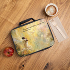 Bible Verse Lunch Box featuring an inspirational Bible verse design on a practical lunch box.