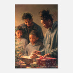 Christmas Poster featuring a heartfelt Christmas gift moment with warm seasonal emotion.