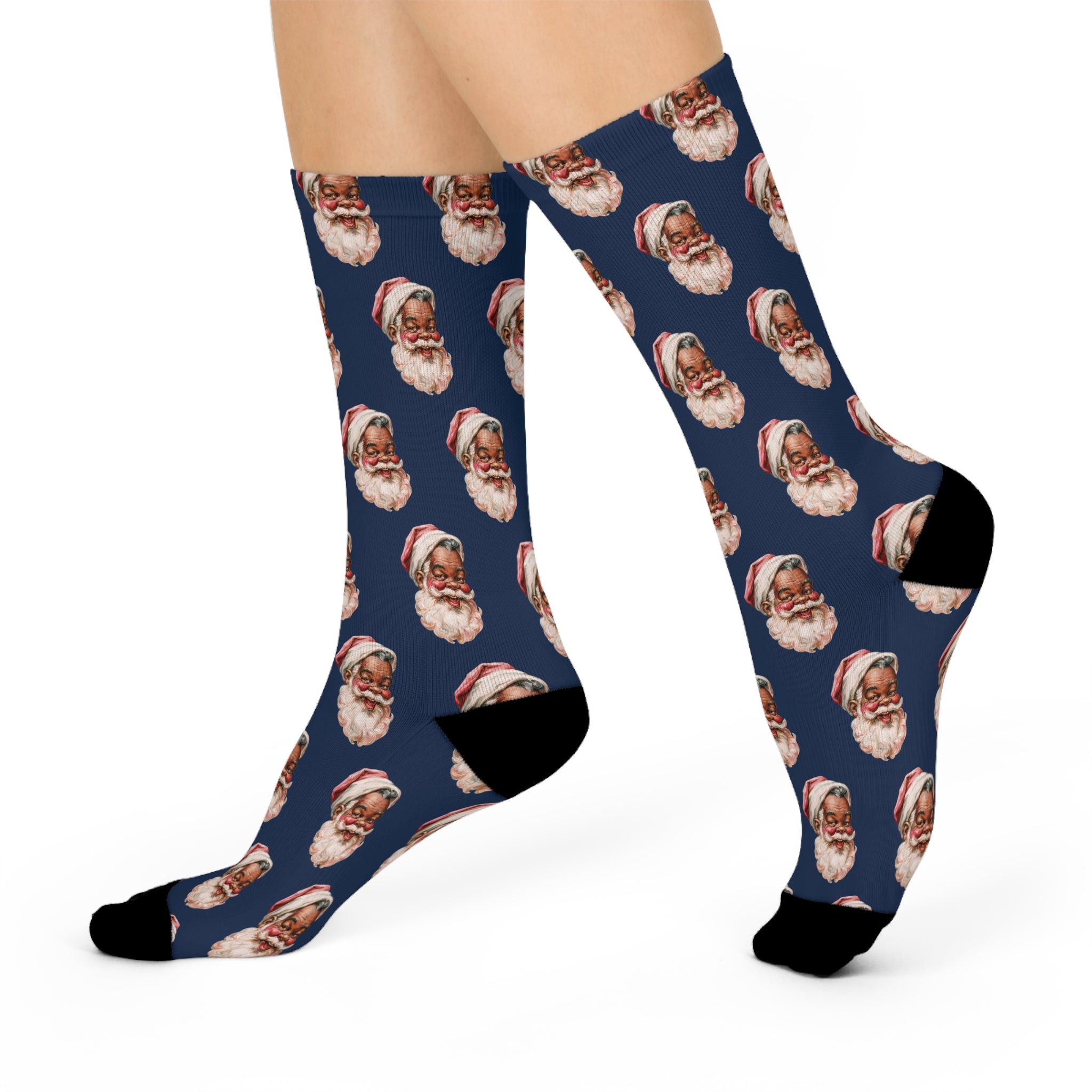 Copy of Santa Face Crew Socks — Festive Christmas Holiday Socks with Classic Santa Pattern