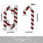Christmas Ornament featuring oversized candy cane Christmas ornaments.