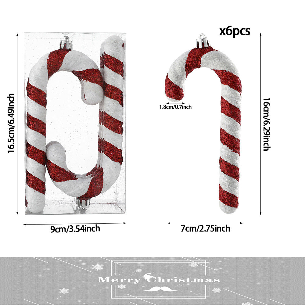 Christmas Ornament featuring oversized candy cane Christmas ornaments.